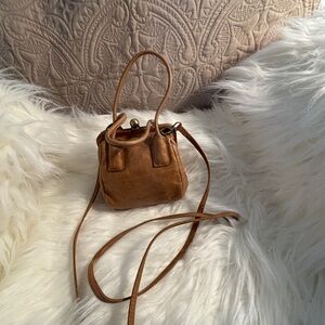 HOBO RARE Mini Crossbody Leather Bag in color Honey.